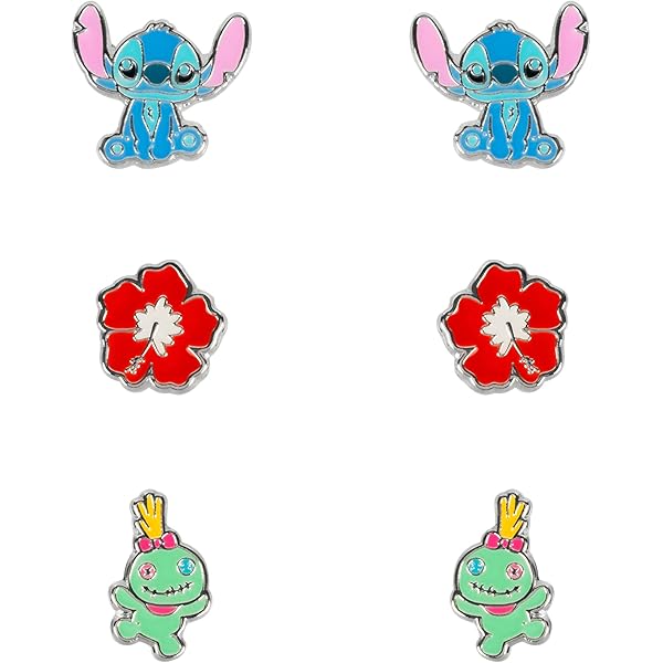 Amazon.co.jp: ディズニースティッチ カートゥーン エナメル スタッド